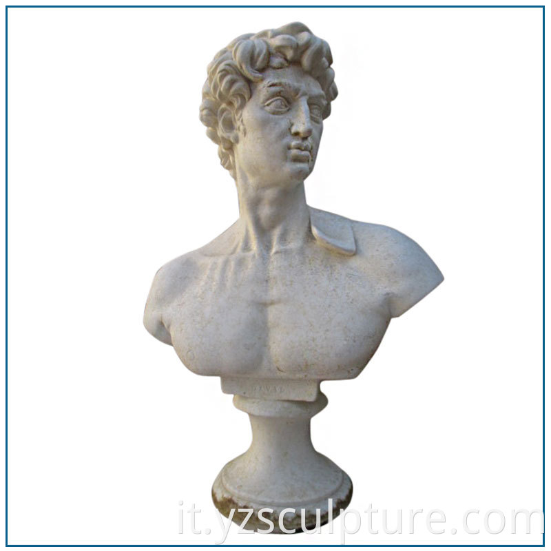 marble David bust